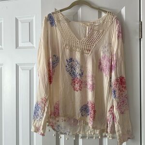 Lovestich Floral Tunic Size M